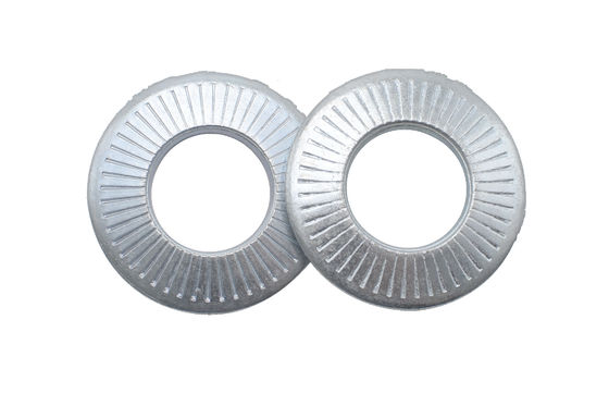 NF E 25-511 Conical Knurled Spring Washers Symbol CS Alloy Steel 65Mn Zinc Plating