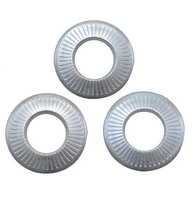 NF E 25-511 Conical Knurled Spring Washers Symbol CS Alloy Steel 65Mn Zinc Plating