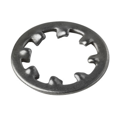 SUS304 Plain Galvanization DIN 6797 Serrated Lock Washers Type J Internal Teeth
